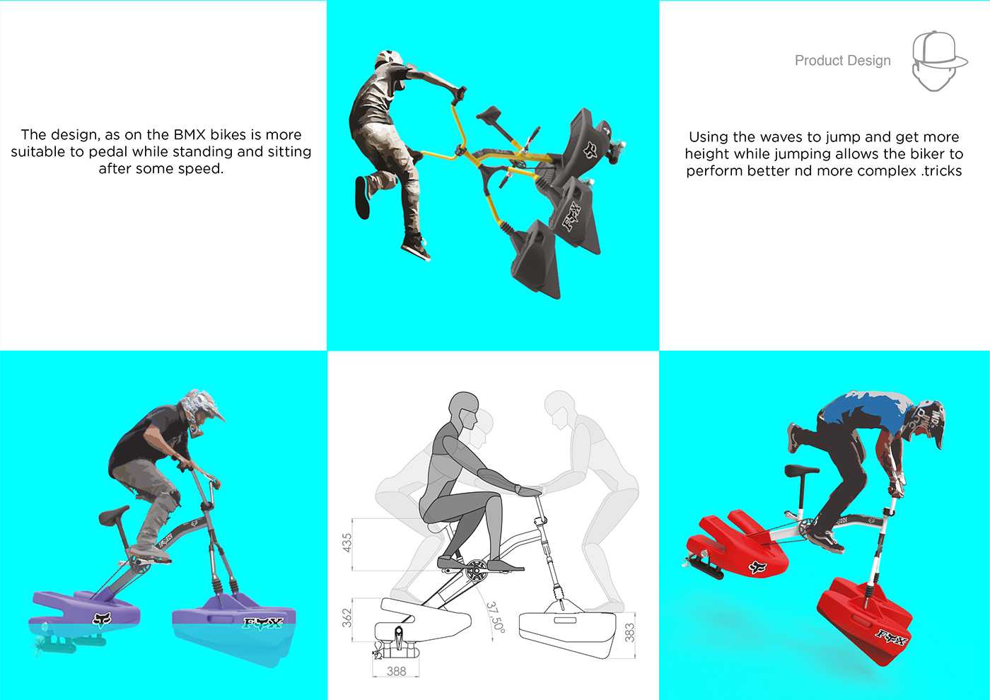 Bicycle，water，acrobatics，motion，