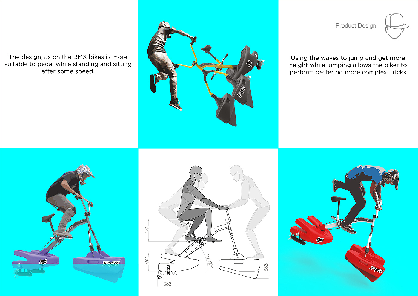 Bicycle，water，acrobatics，motion，
