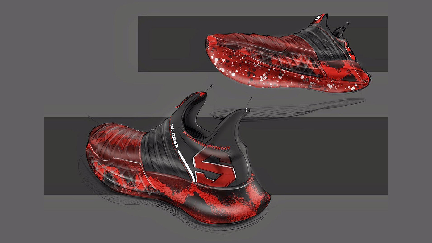 Running shoes，Appearance design，innovate，