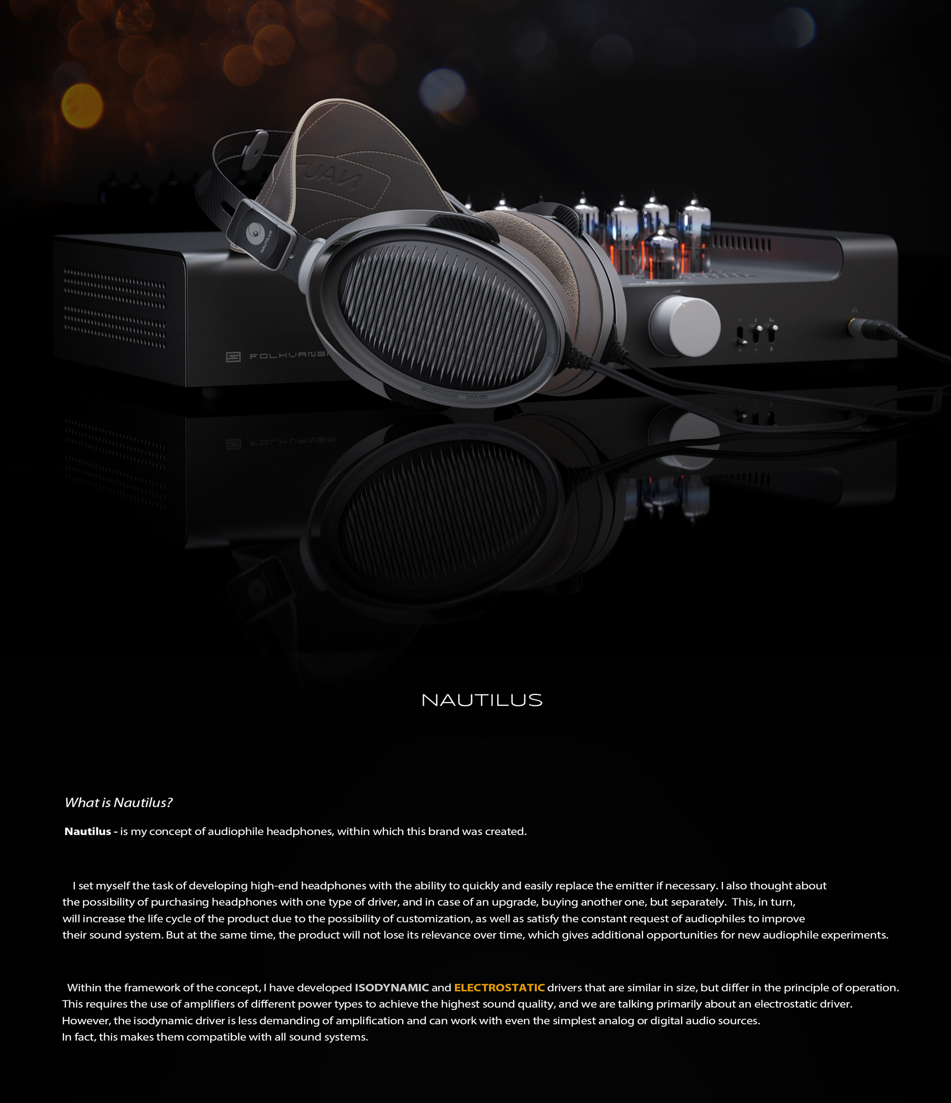 headset，headphone，conceptual design，Nautilus，