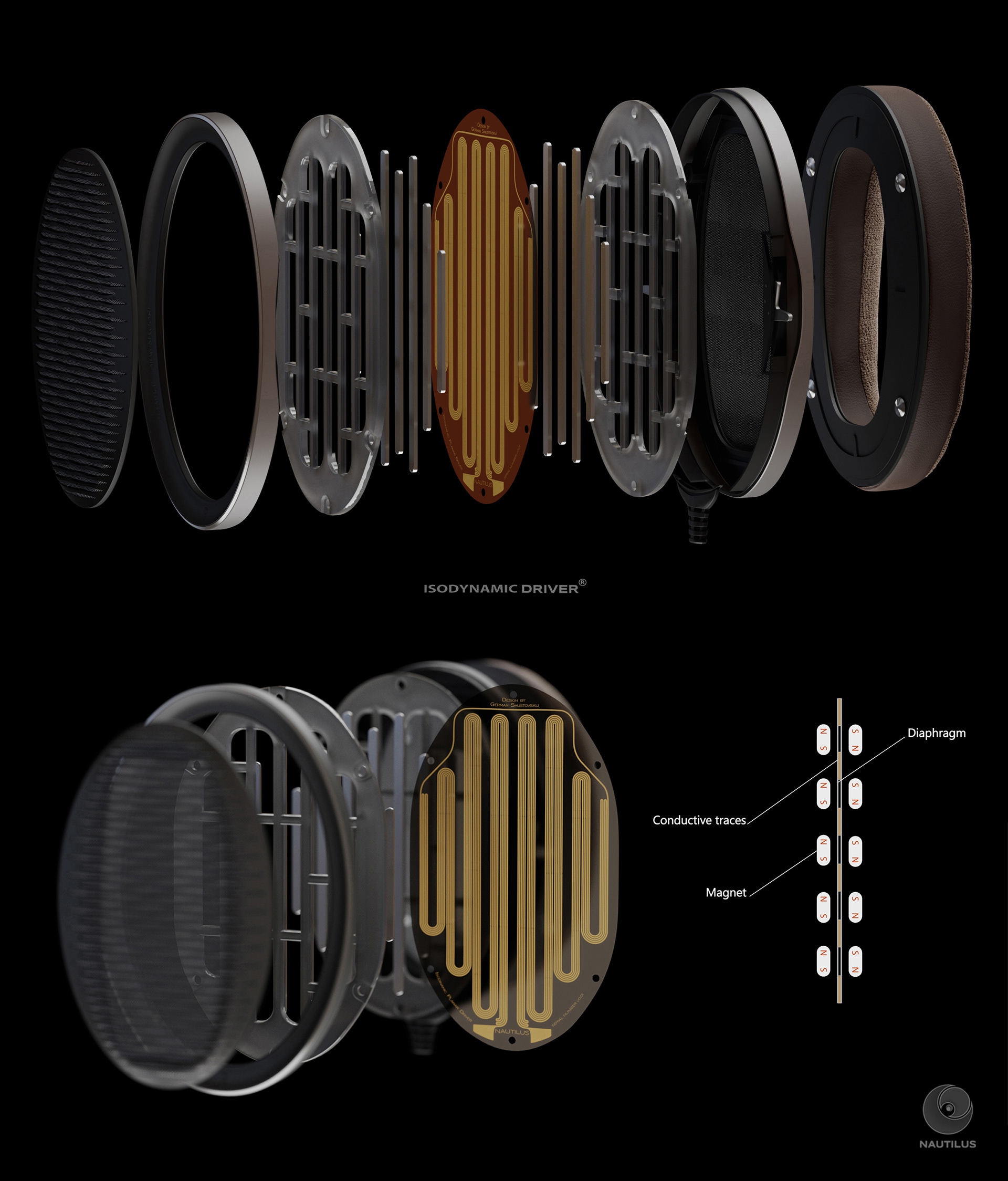 headset，headphone，conceptual design，Nautilus，