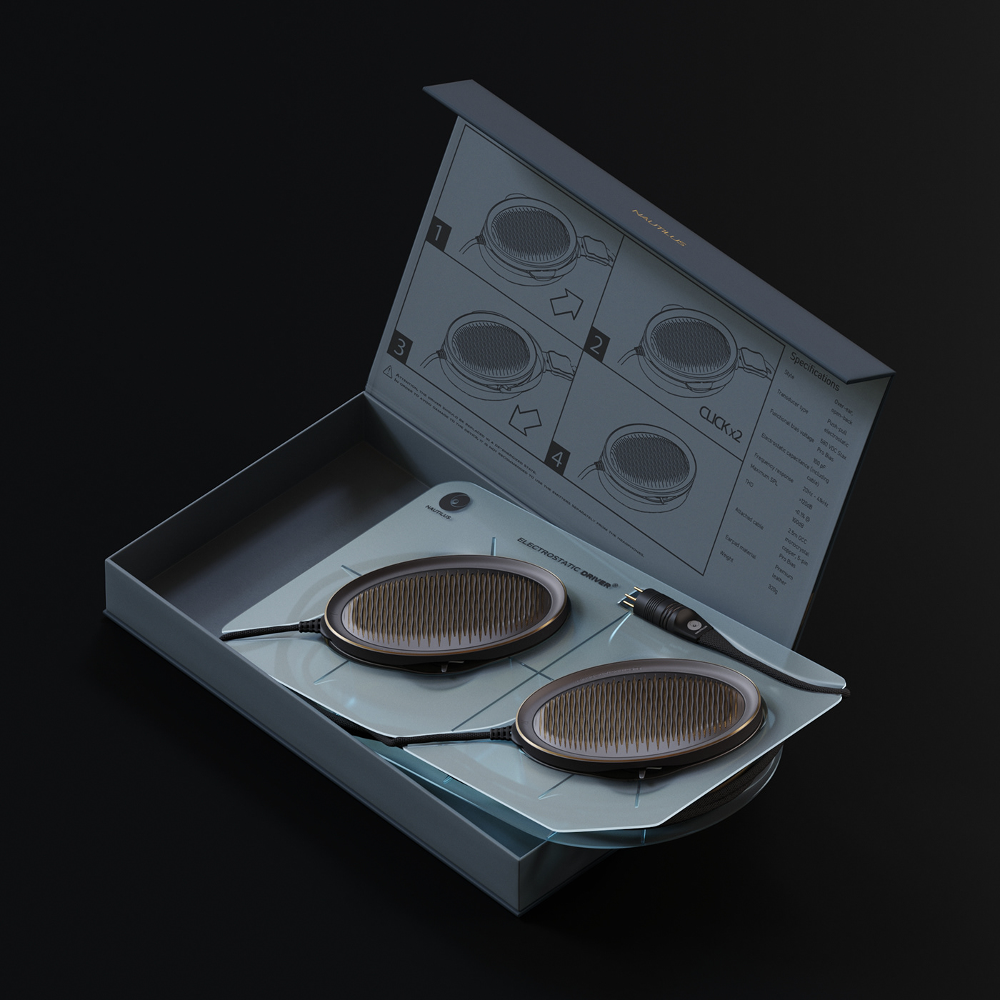 headset，headphone，conceptual design，Nautilus，