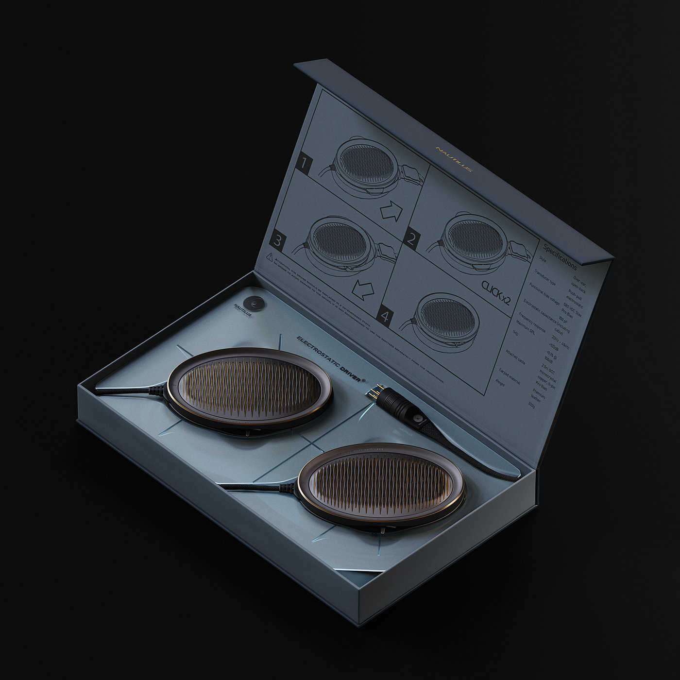 headset，headphone，conceptual design，Nautilus，