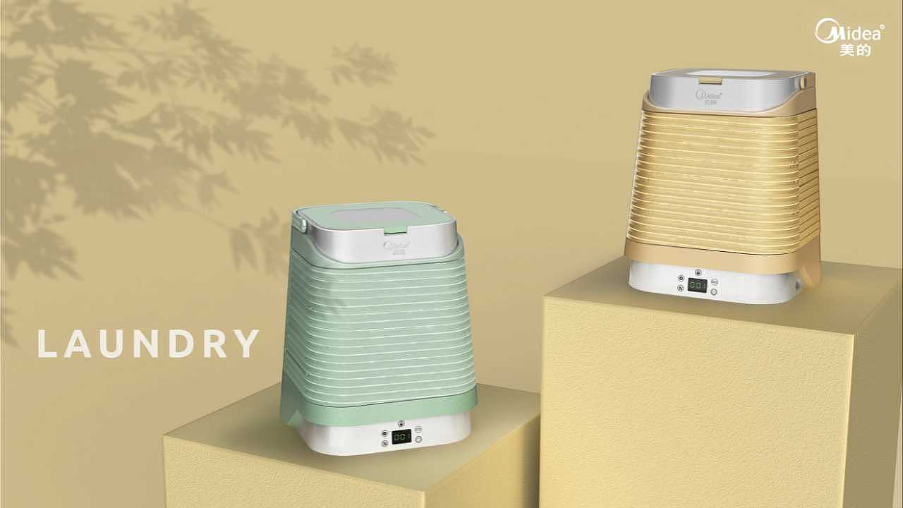 industrial design，product design，sample reels，Mini washing machine，