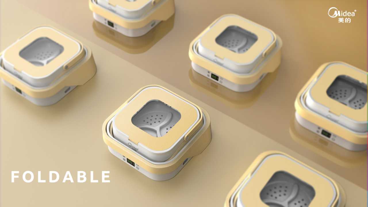 industrial design，product design，sample reels，Mini washing machine，