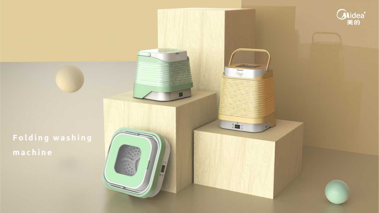 industrial design，product design，sample reels，Mini washing machine，