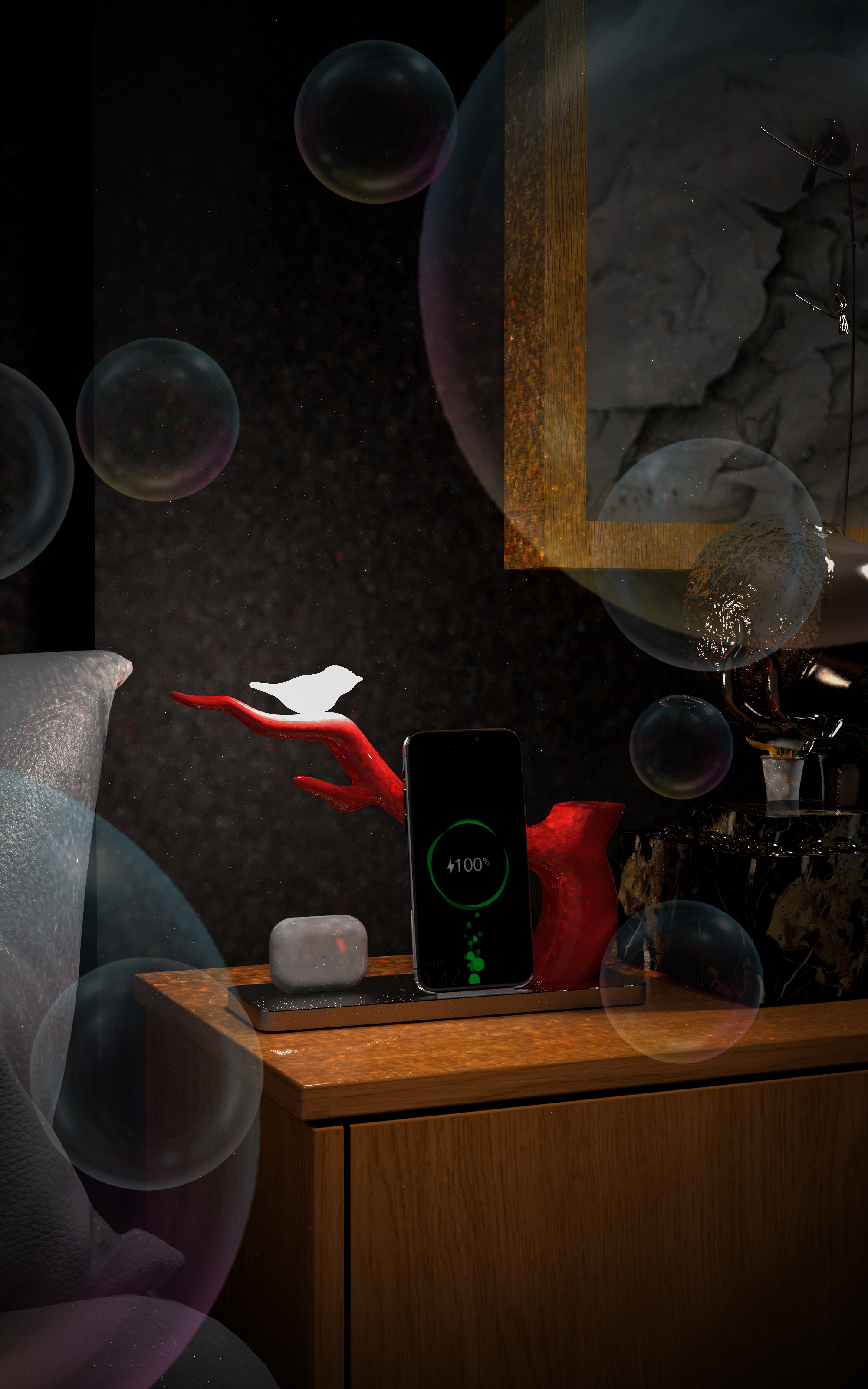 electronic product，Wireless charging，Multifunctional wireless charging，