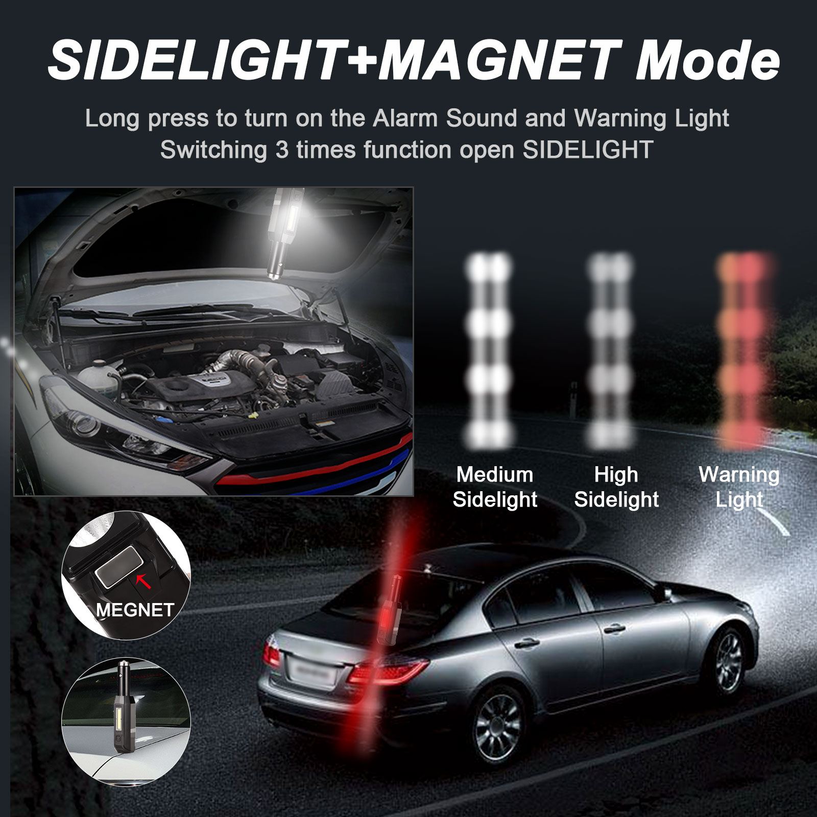 Vehicle safety tool light，