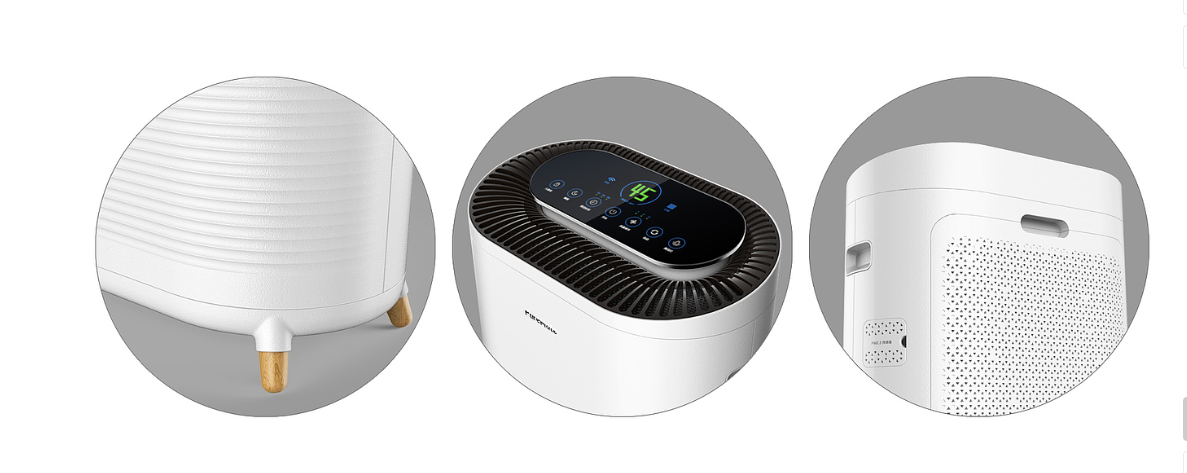 epidemic situation，air cleaner，Beijing design company，Original works，industrial design，product design，Prototype of hand board，Structural design，