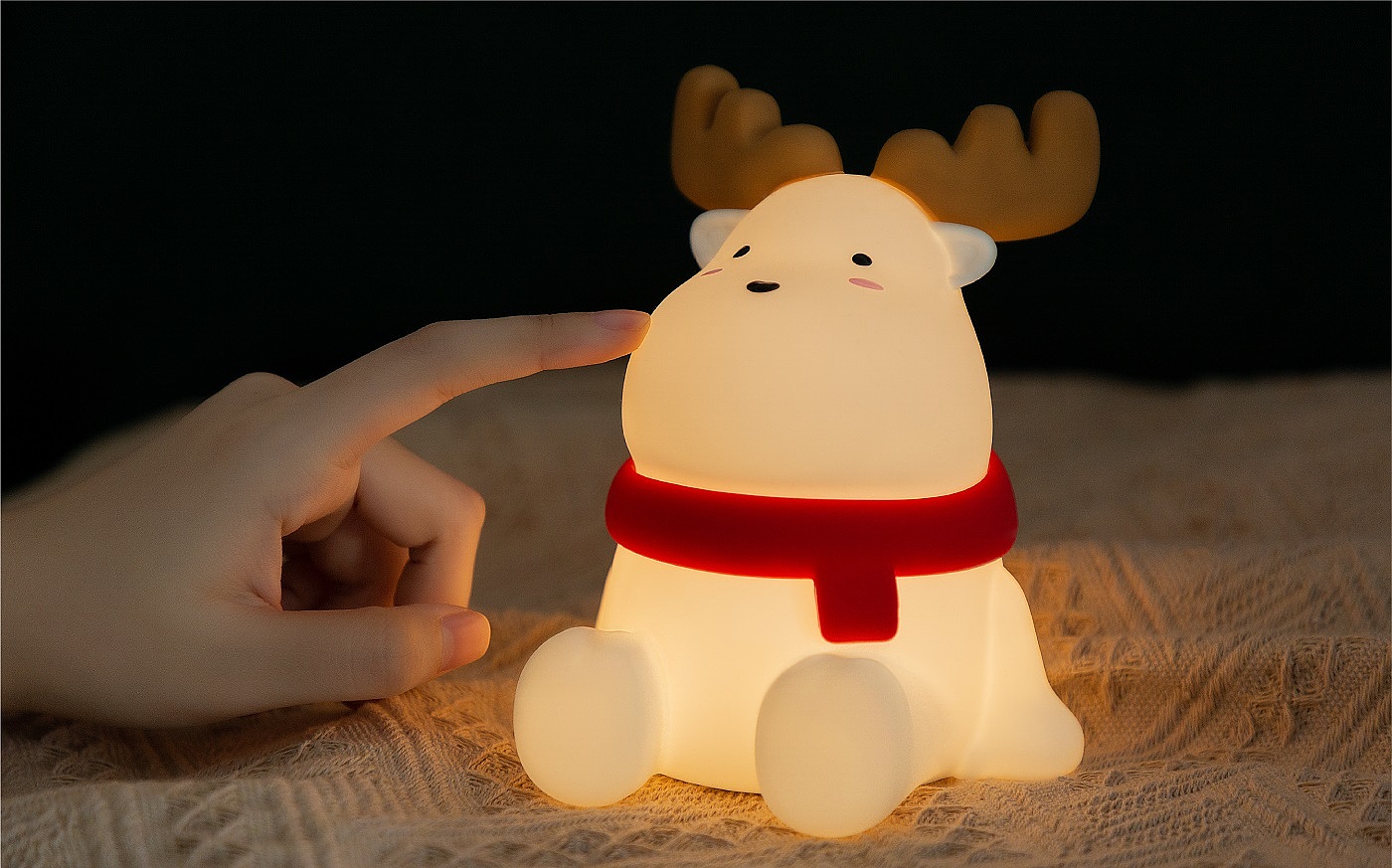 Night light，Silicone lamp，Mother and baby，lovely，gift，