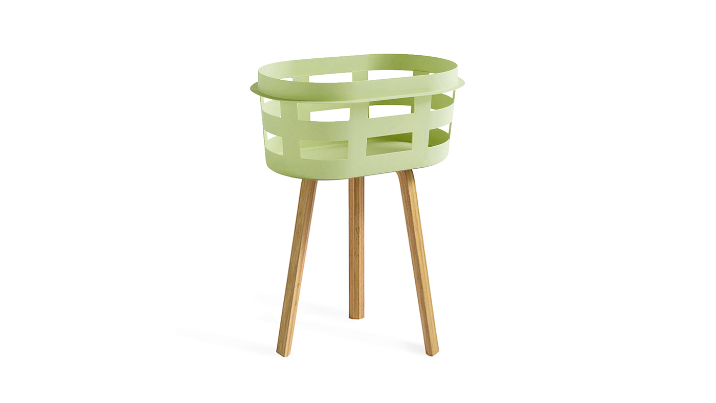 Hayoung Yoo，Basket table，product design，Storage basket，Table，