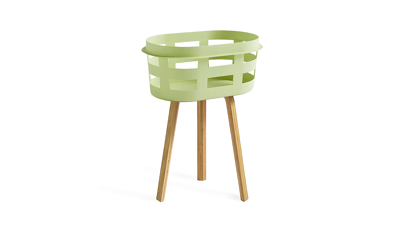 Hayoung Yoo，Basket table，product design，Storage basket，Table，