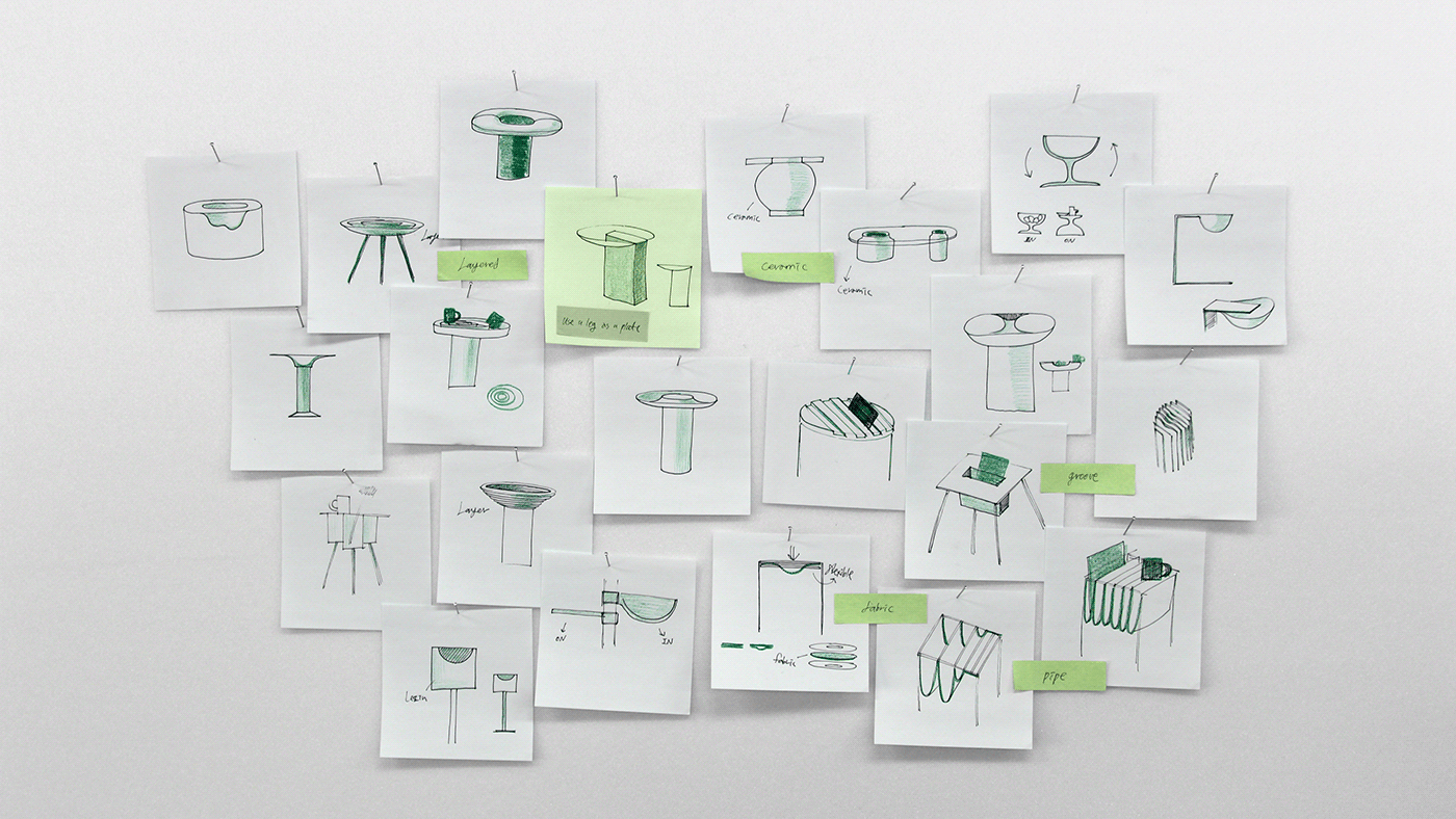 Hayoung Yoo，Basket table，product design，Storage basket，Table，