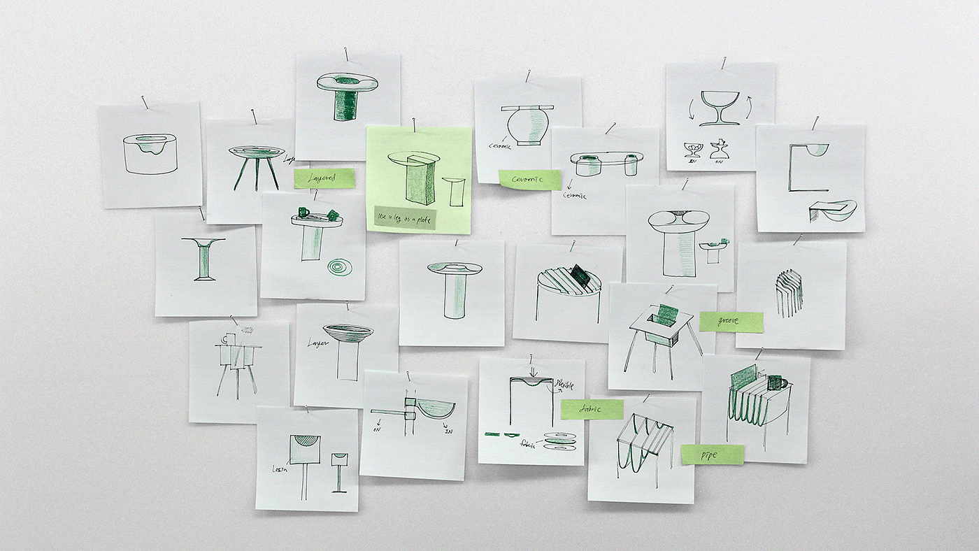 Hayoung Yoo，Basket table，product design，Storage basket，Table，