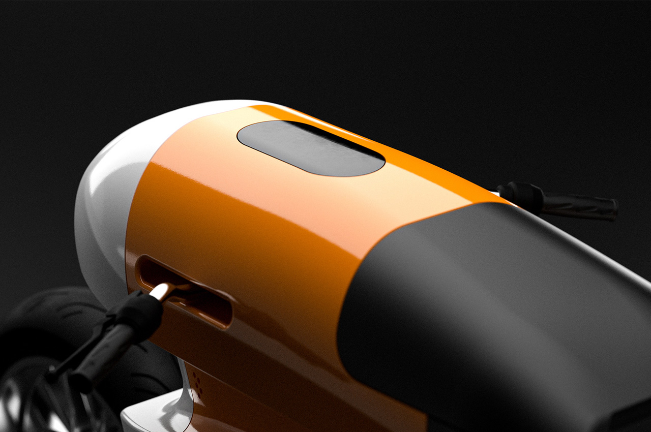 JiaYan Li，Automobile concept，environmental awareness，iNSTINCT electric motorcycle，Cyberpunk，