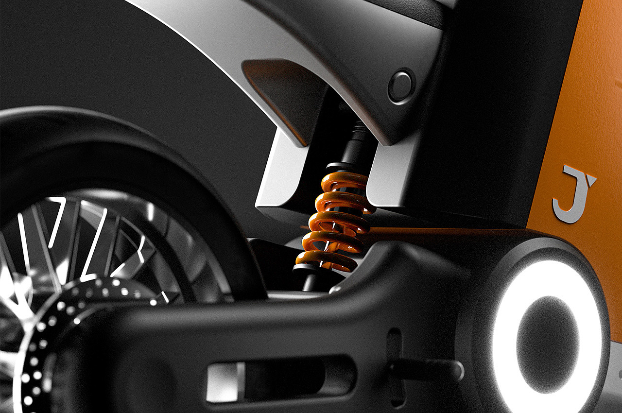 JiaYan Li，Automobile concept，environmental awareness，iNSTINCT electric motorcycle，Cyberpunk，