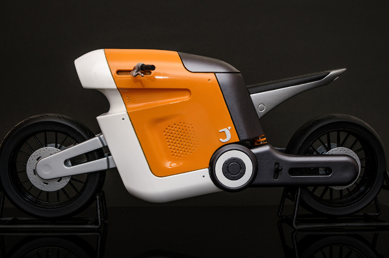 JiaYan Li，Automobile concept，environmental awareness，iNSTINCT electric motorcycle，Cyberpunk，