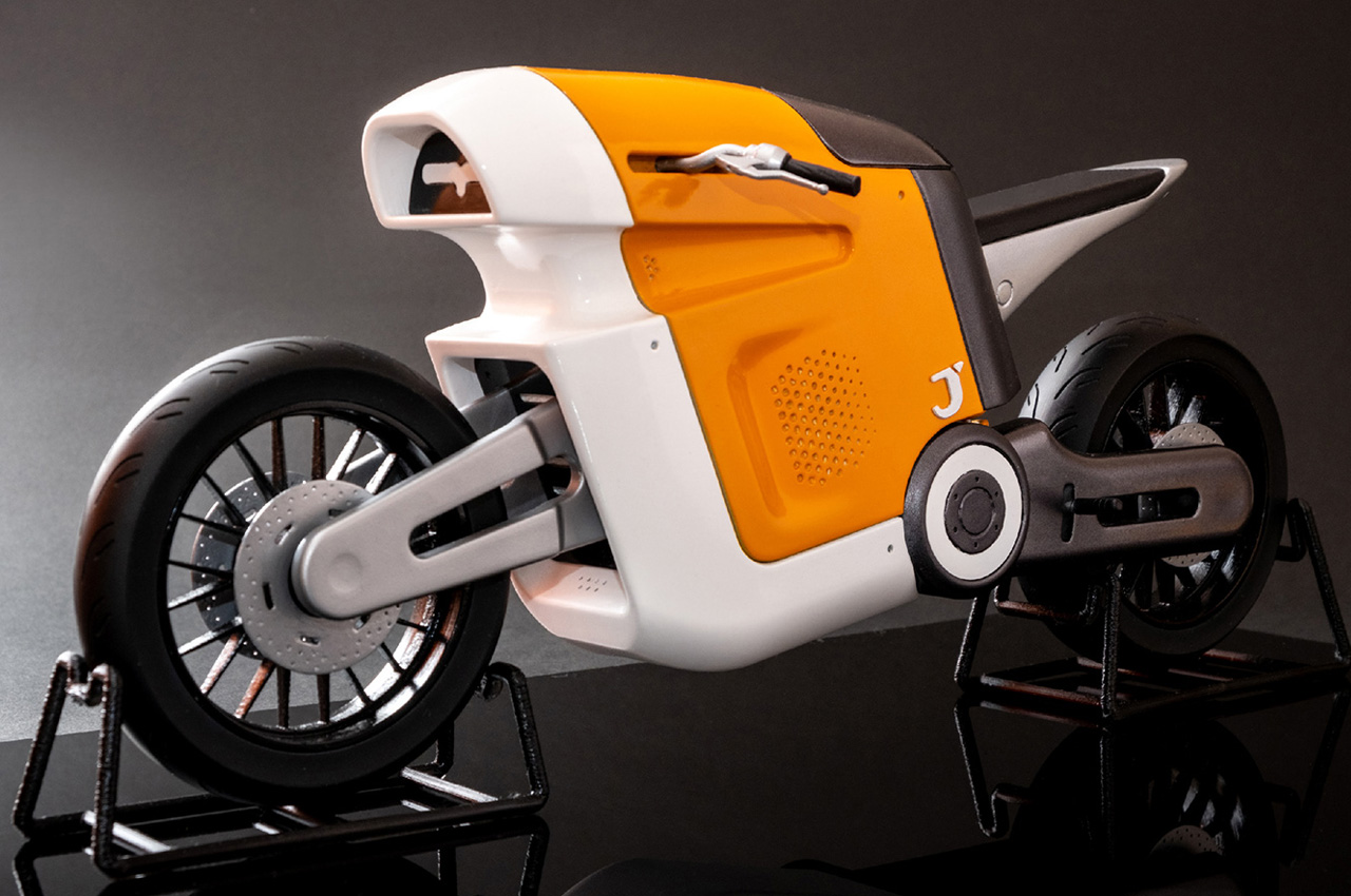 JiaYan Li，Automobile concept，environmental awareness，iNSTINCT electric motorcycle，Cyberpunk，