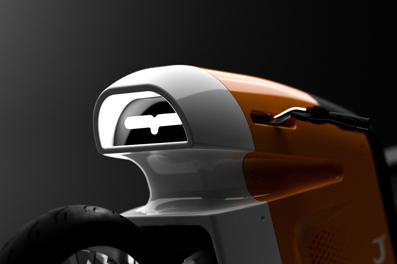 JiaYan Li，Automobile concept，environmental awareness，iNSTINCT electric motorcycle，Cyberpunk，