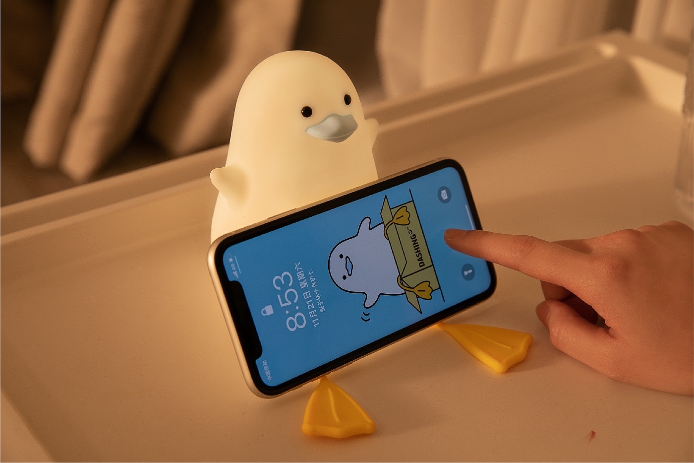Silicone lamp，Night light，Mother and baby，lovely，decompression，