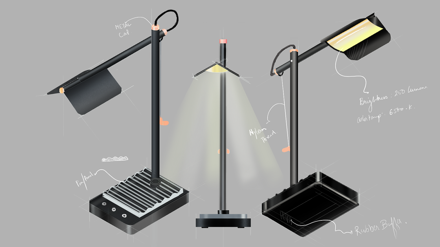 Anil Singh，QUELLE，product design，study lamp，IIT Guwahati，