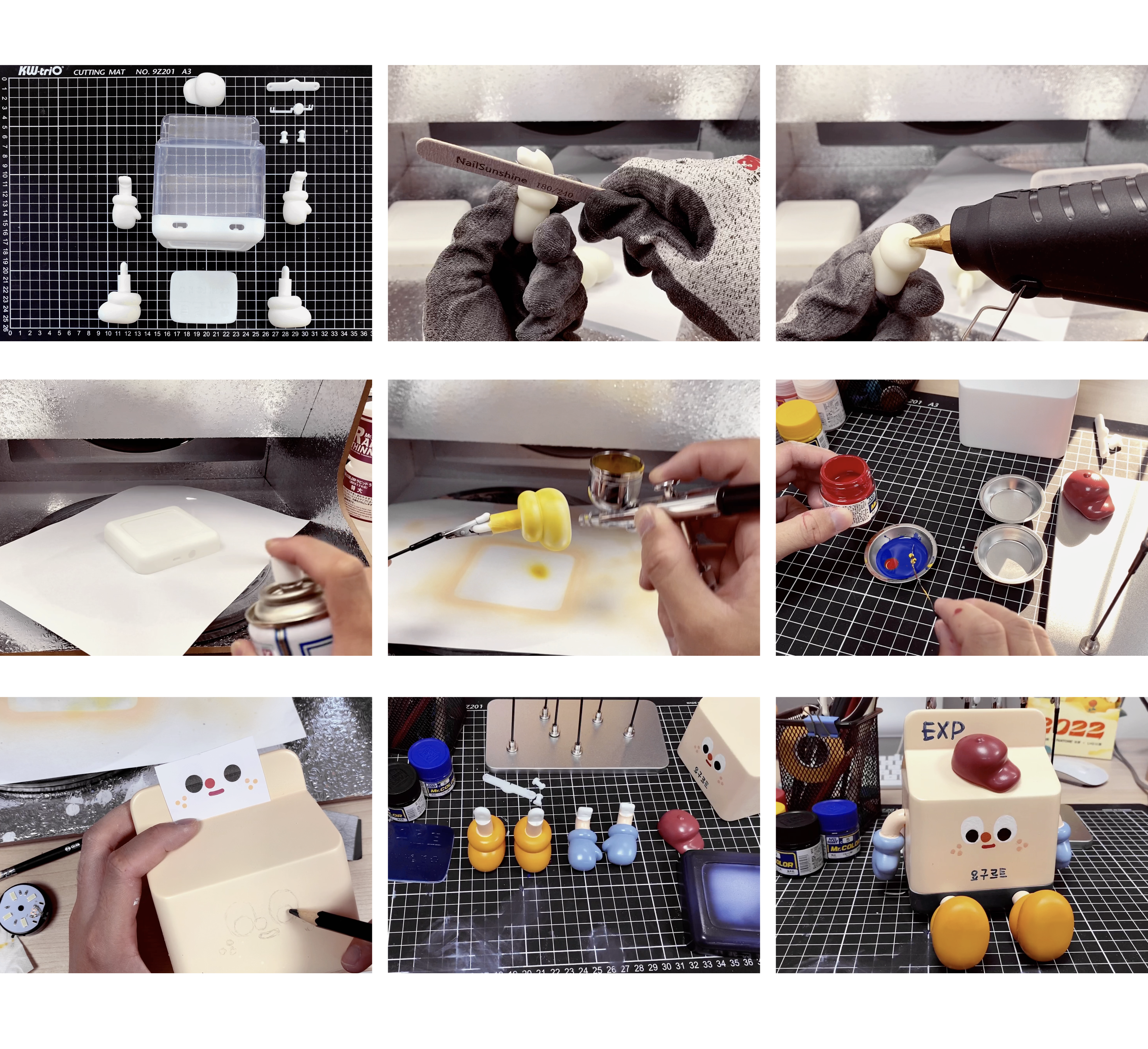 Night light，Mobile phone bracket，Toys，diy，share，Cartoon，