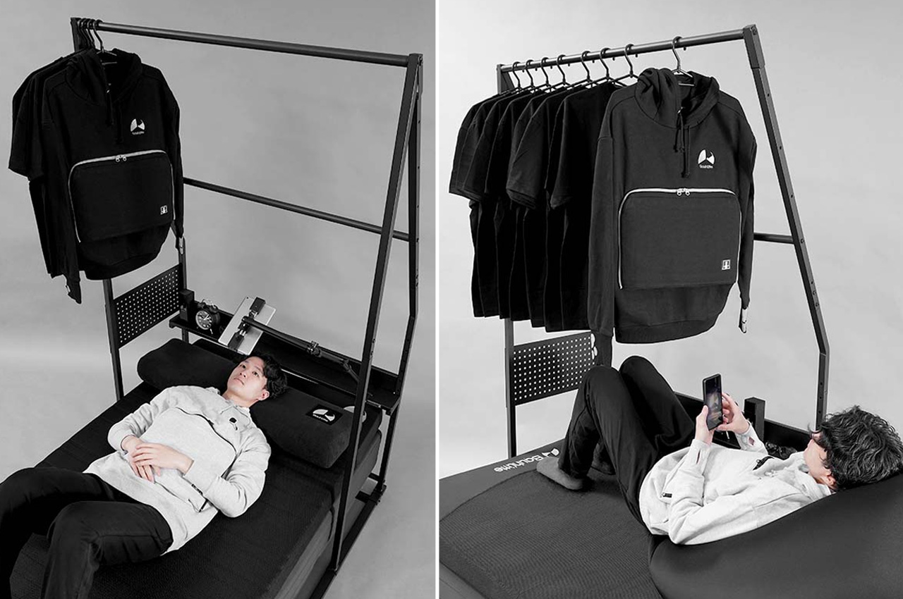 Bauhutte，Japanese clothes rack，product design，Open cabinet，
