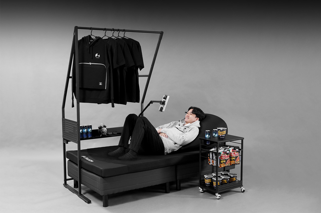 Bauhutte，Japanese clothes rack，product design，Open cabinet，
