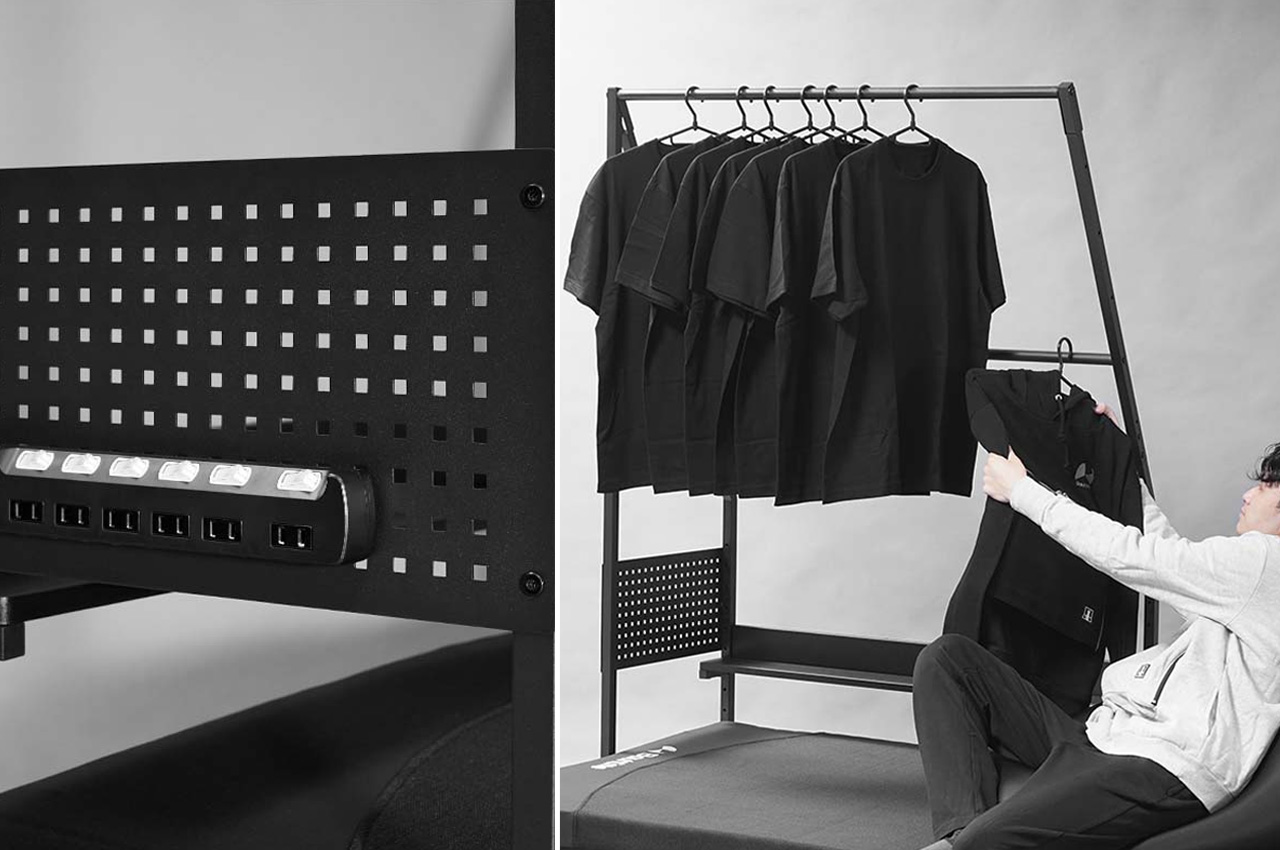 Bauhutte，Japanese clothes rack，product design，Open cabinet，