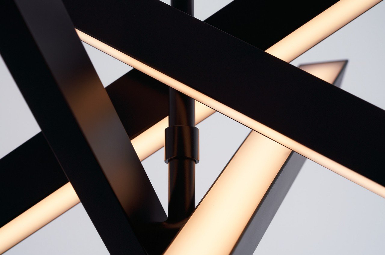 Huan-Rou Chang，a chandelier，product design，Aesthetic design，Configurable art decoration，KONNECT chandelier，Movable design，