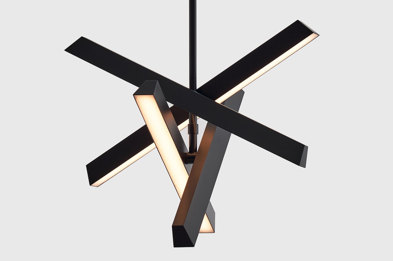 Huan-Rou Chang，a chandelier，product design，Aesthetic design，Configurable art decoration，KONNECT chandelier，Movable design，