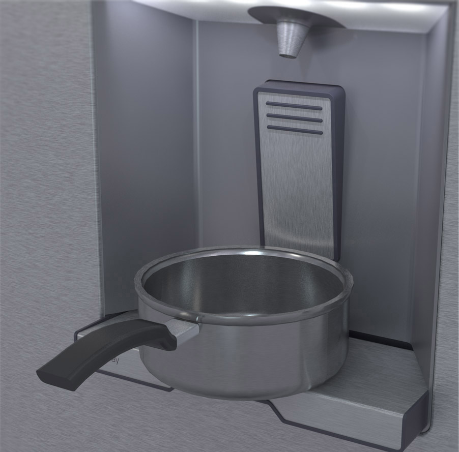 Refrigerator，Water dispenser，One machine for two purposes，hide，