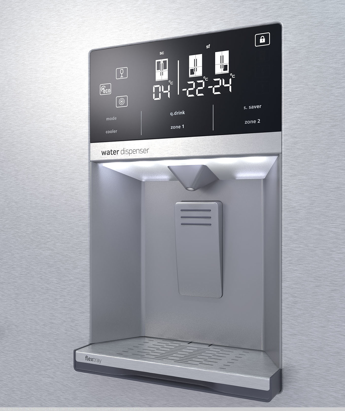Refrigerator，Water dispenser，One machine for two purposes，hide，