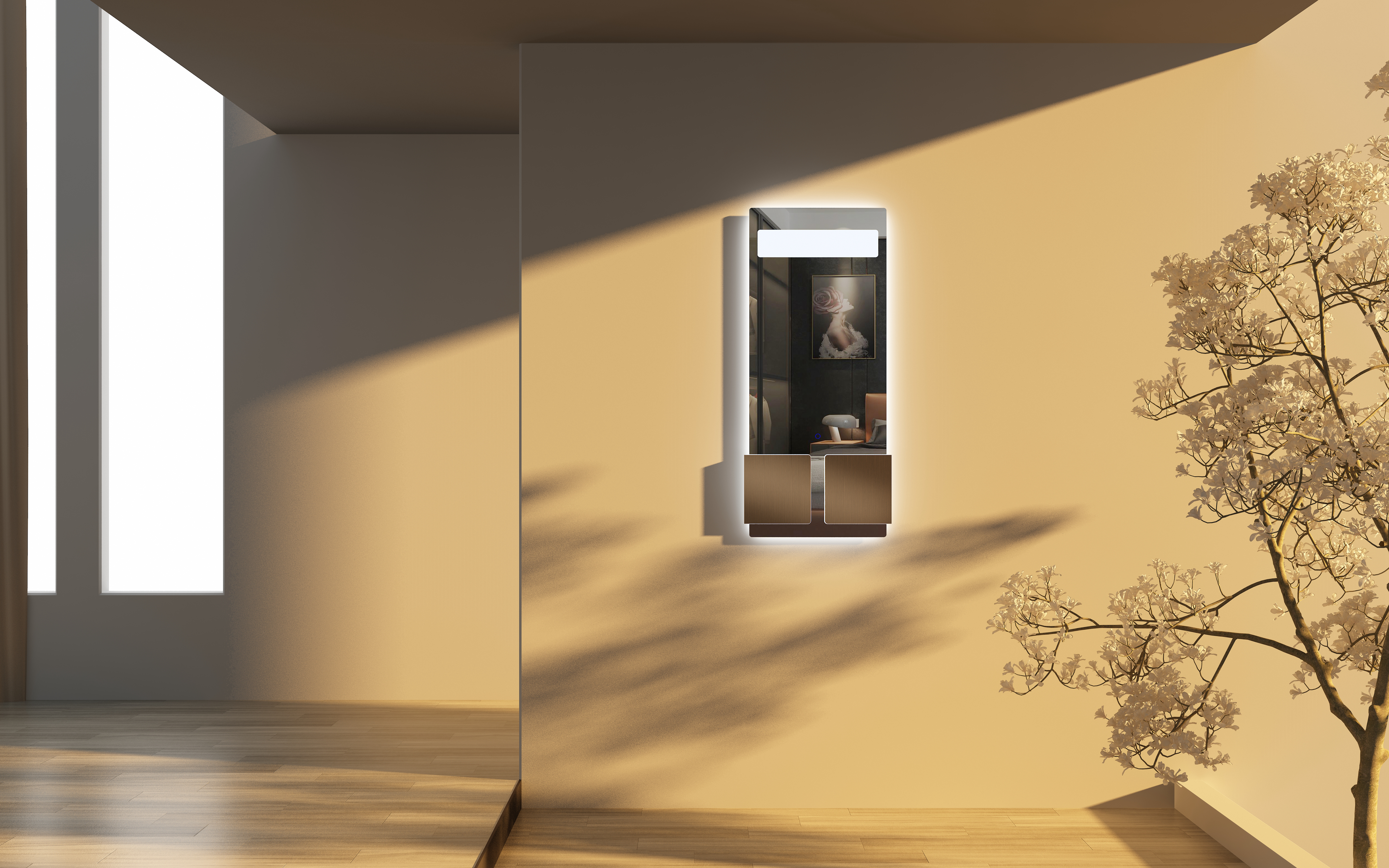 Mirror design，product design，dusk，mirror，