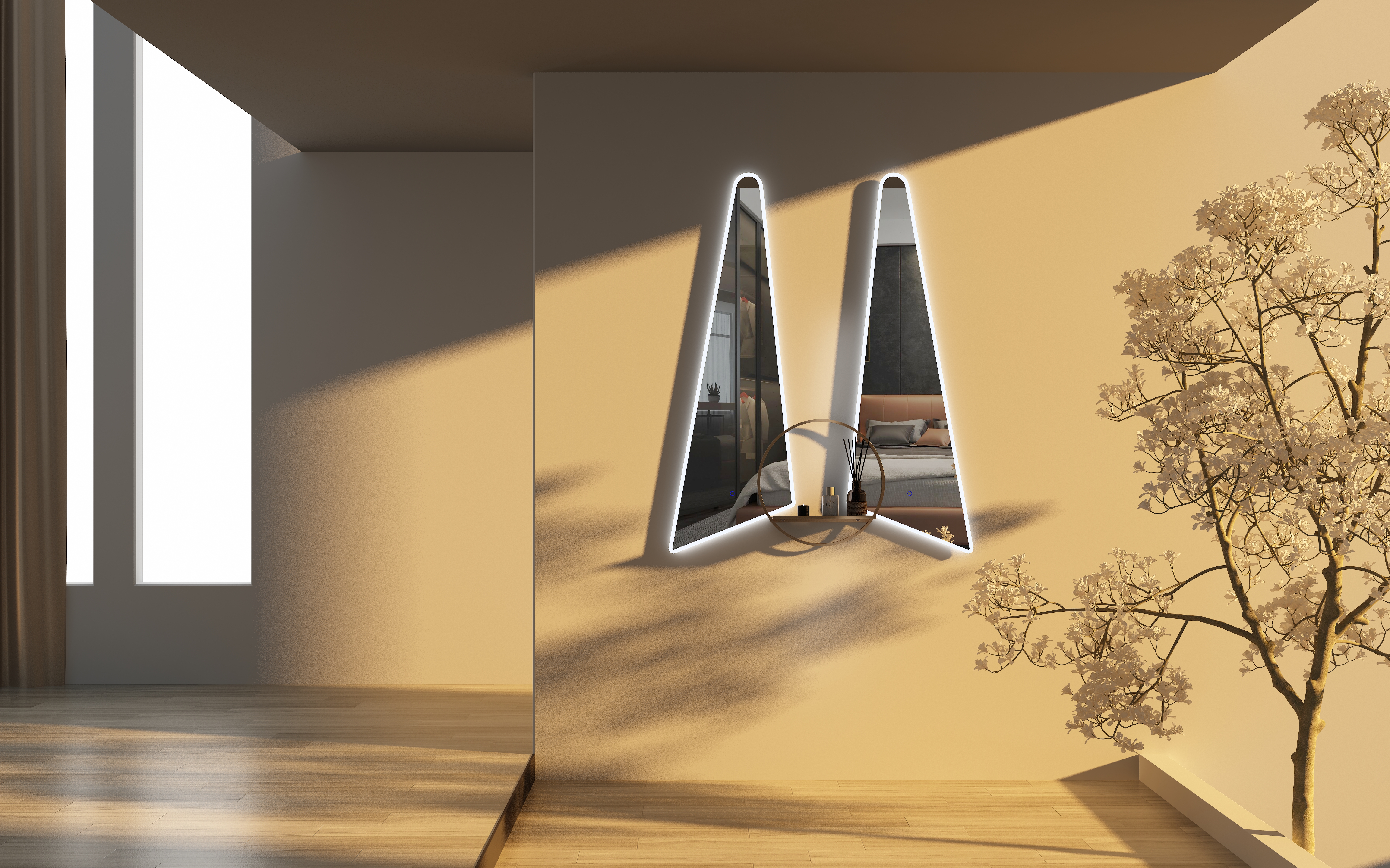 mirror，mirror，Mirror design，Mirror design，product design，product design，dusk，dusk，