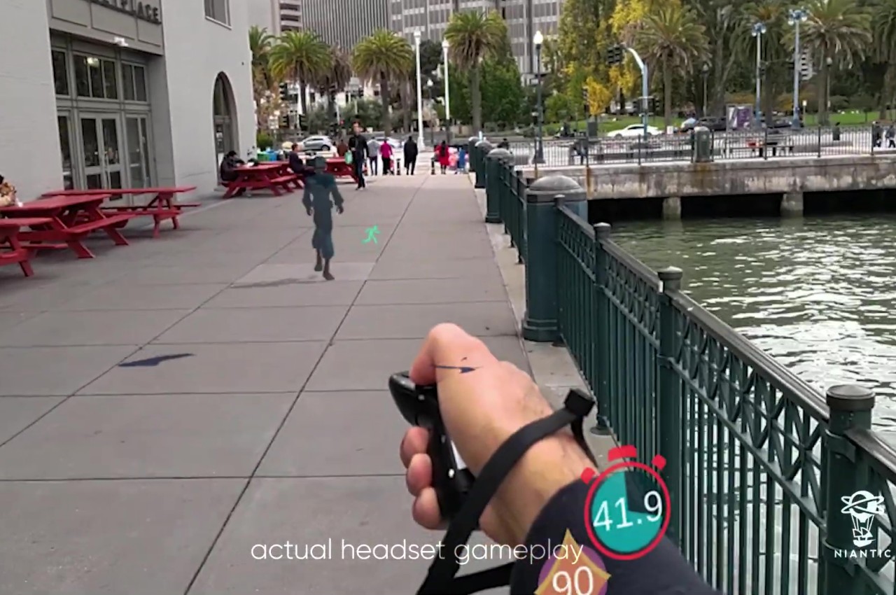 headset，POKEMON GO，NIANTIC LABS，Augmented reality，Ar glasses，Ar earphone，sporting facilities，Baokemeng，