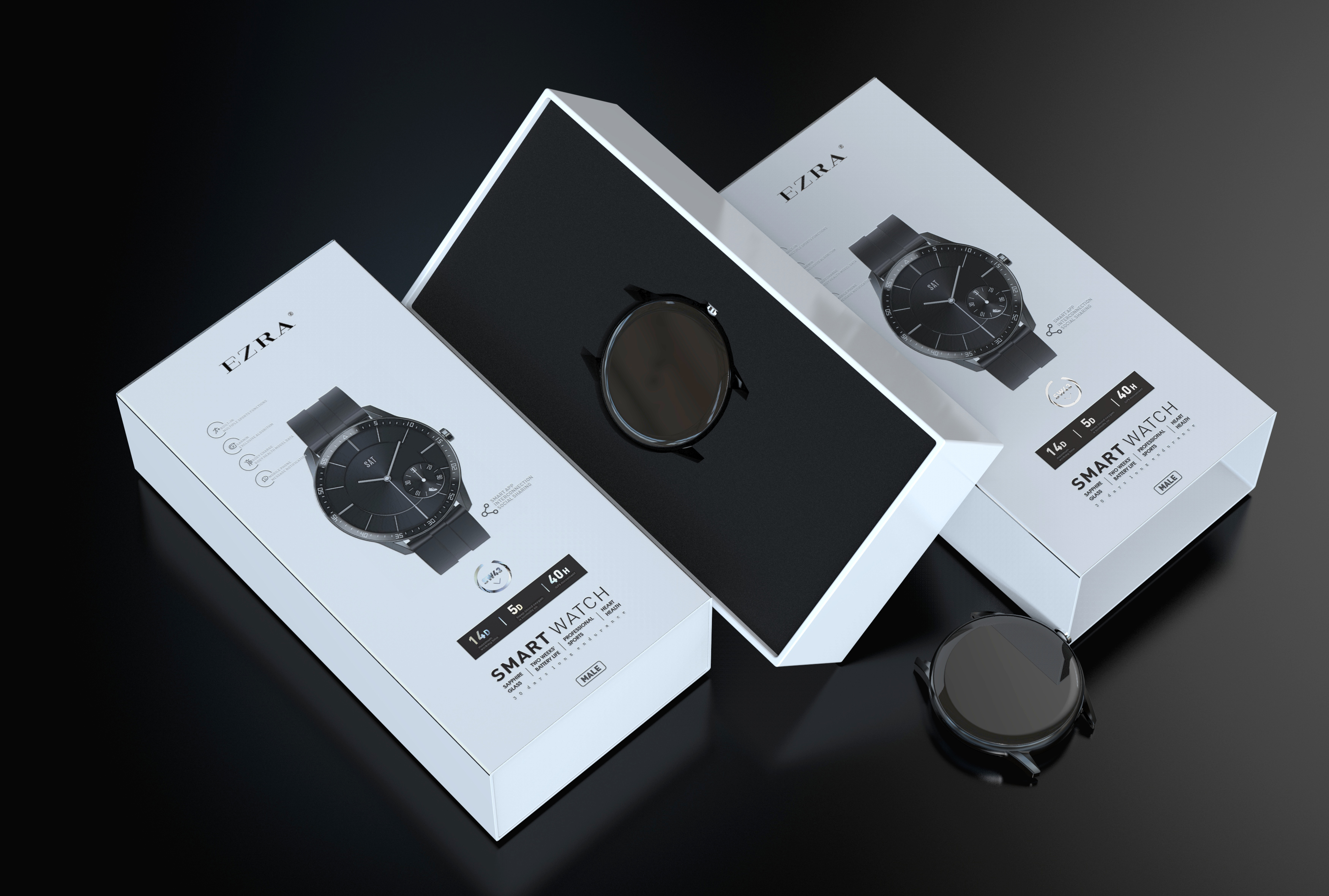 Intelligent Watch，packing design，Brand design，3C digital，Consumer electronics，Digital Packaging Design，Packaging image planning，Product packaging，