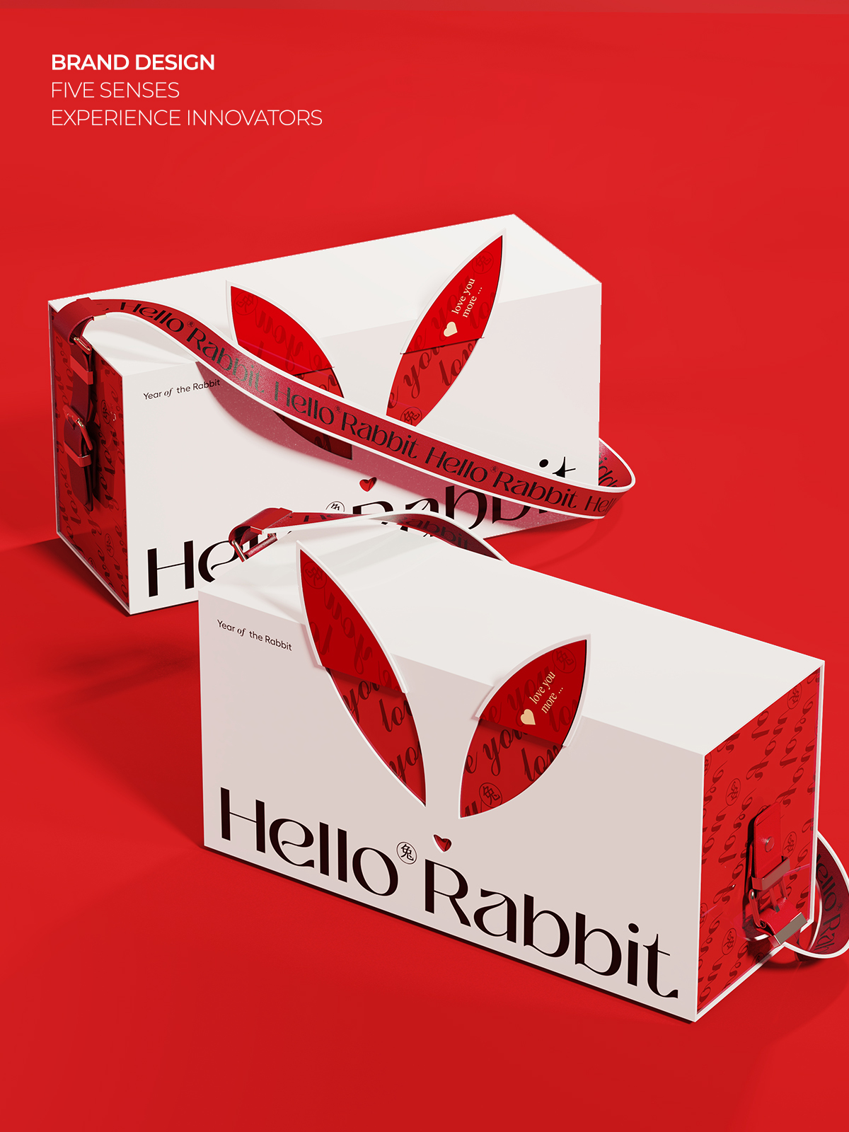 Rabbit gift box，New Year gift box，rabbit，Rabbit IP，Gift box design，2023，New Year's Packaging，Year of Rabbit Design，