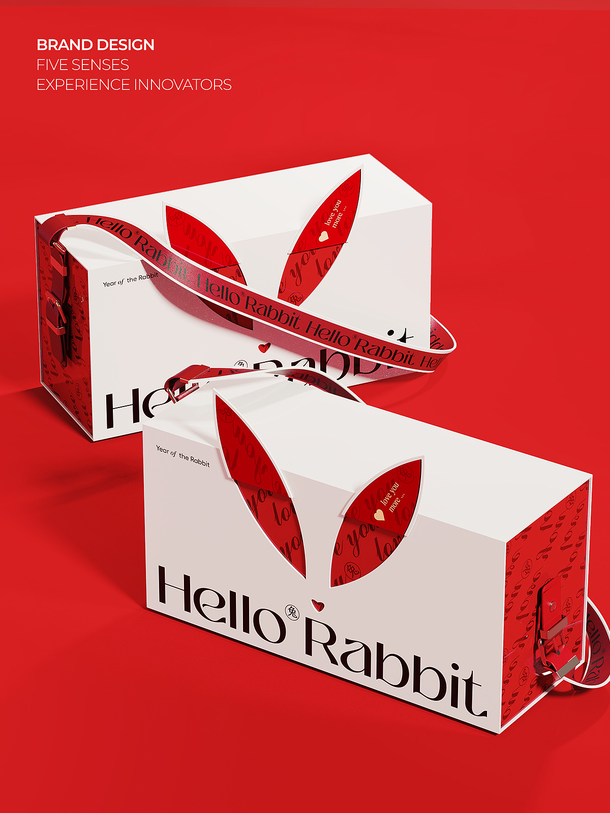 Rabbit gift box，New Year gift box，rabbit，Rabbit IP，Gift box design，2023，New Year's Packaging，Year of Rabbit Design，