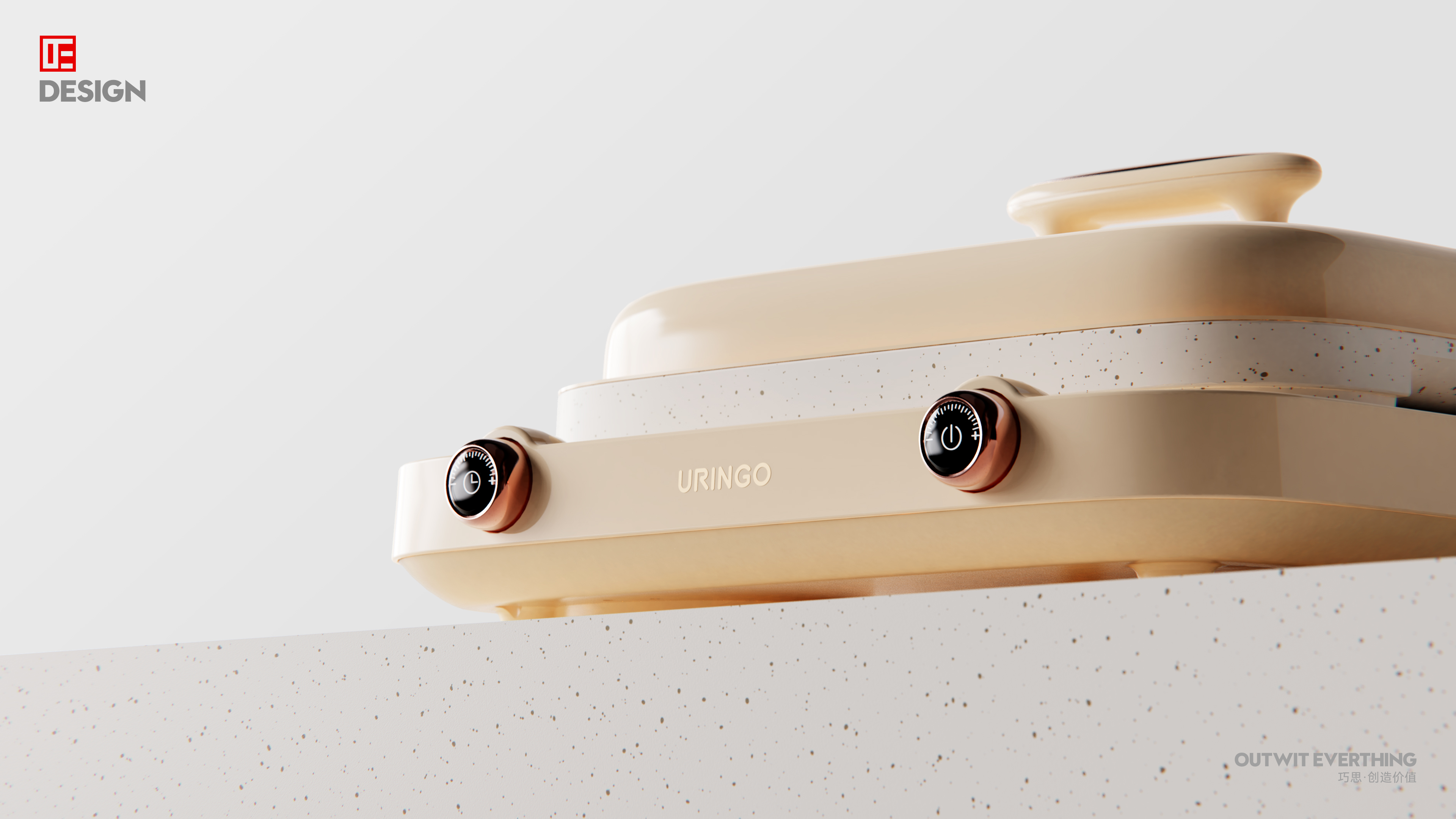 Cooking pot，Electromagnetic furnace，Household cooking pot，multi-function，Macro wing design，Product rendering，