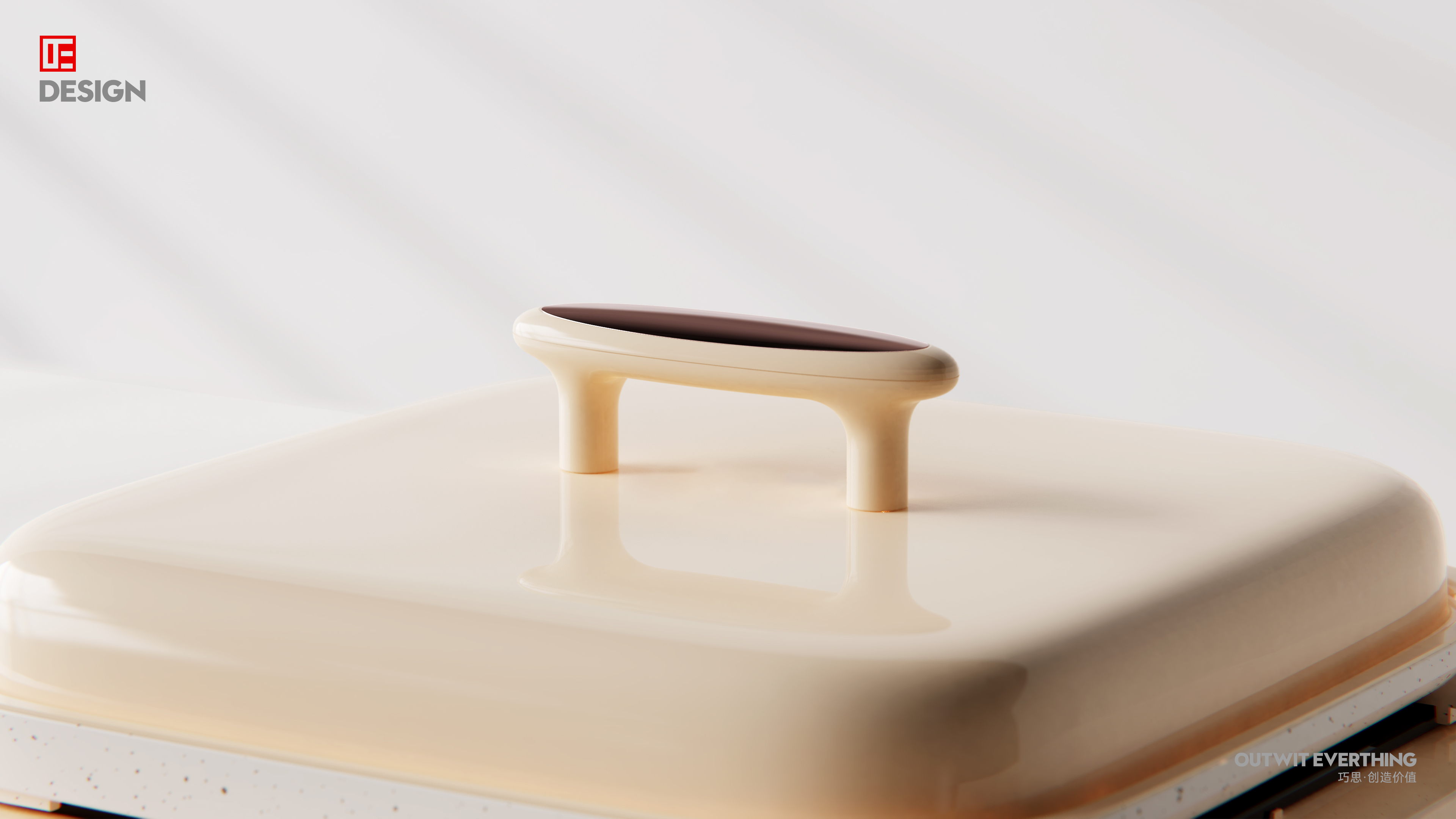 Cooking pot，Electromagnetic furnace，Household cooking pot，multi-function，Macro wing design，Product rendering，