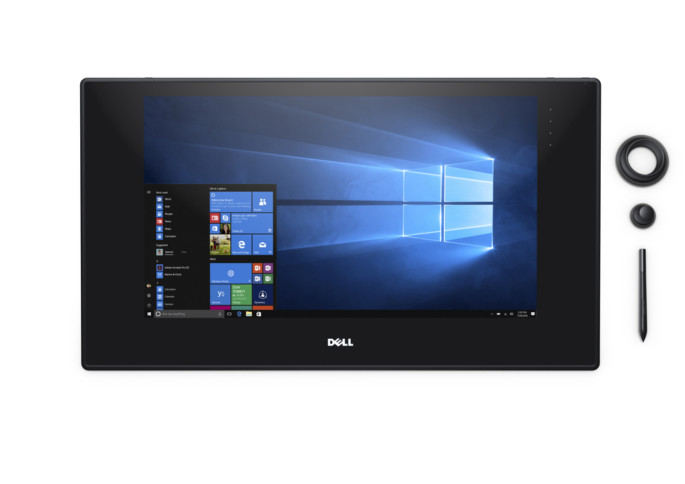 2017 red dot，Dell canvas 27，display，