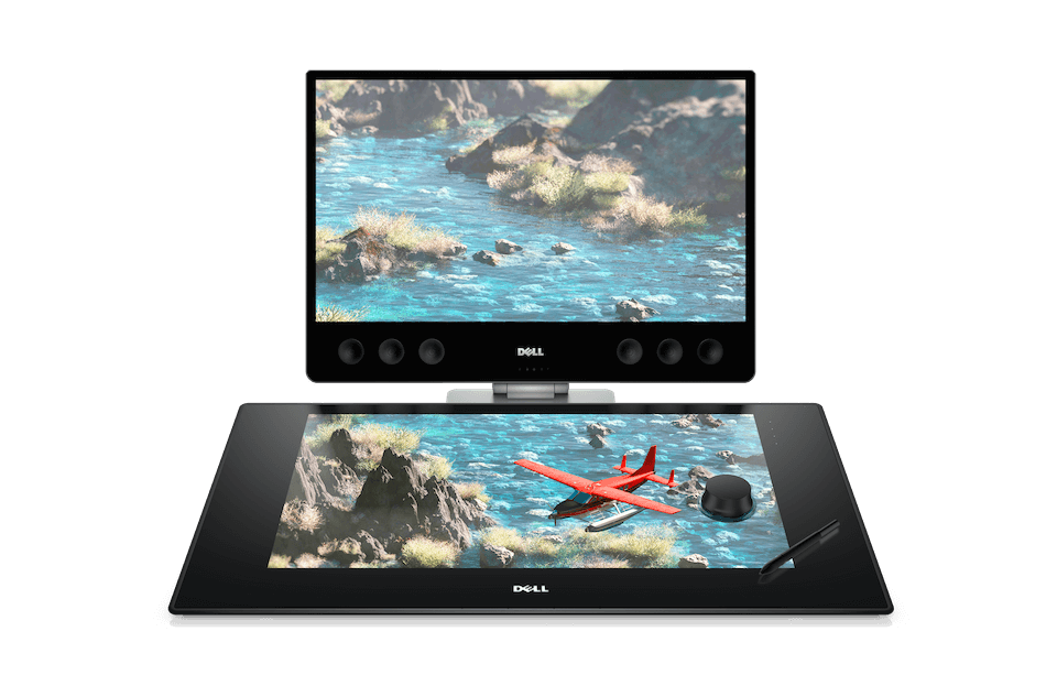 2017 red dot，Dell canvas 27，display，