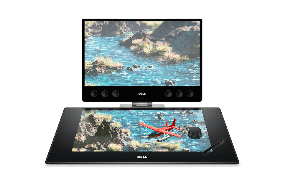 2017 red dot，Dell canvas 27，display，