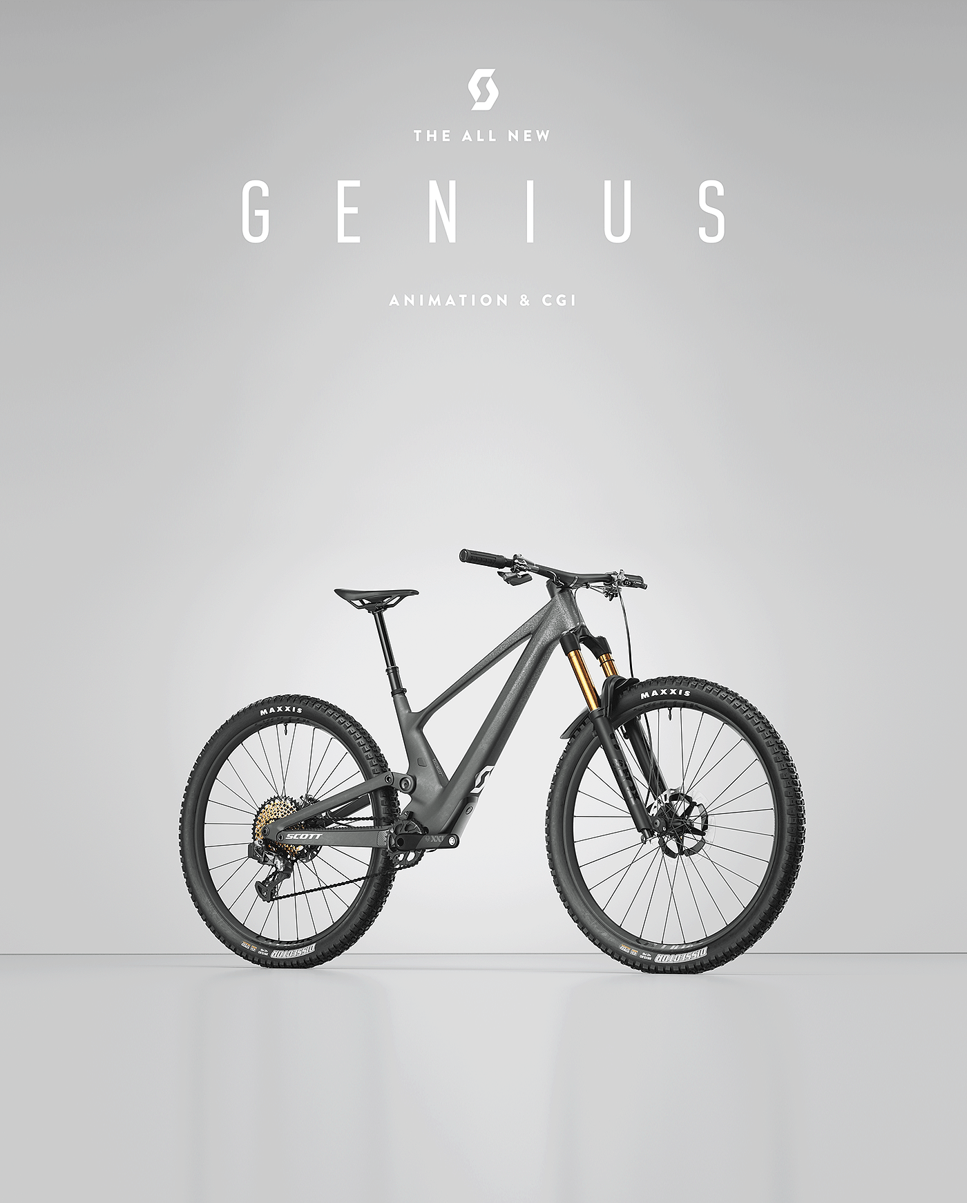 Genius，自行车，3d，cgi，