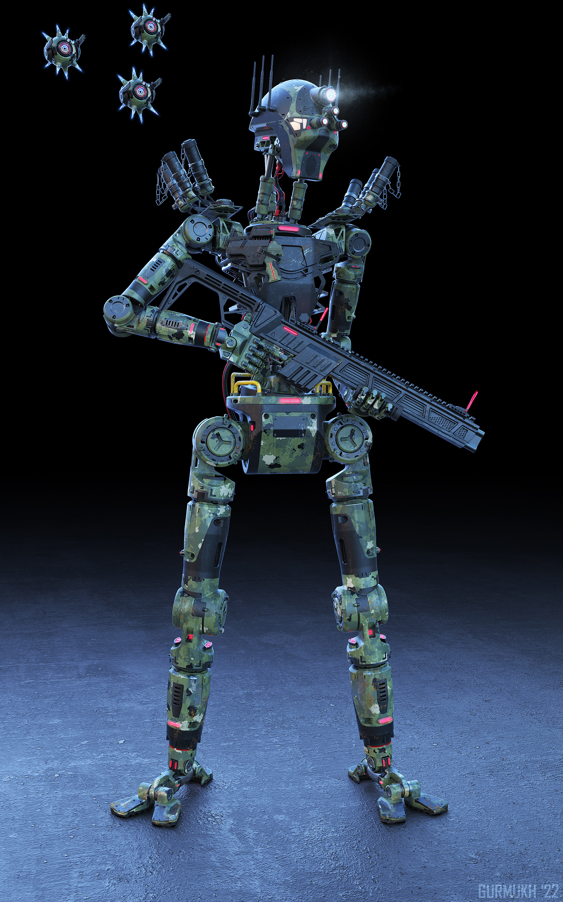 PSILO，robot，industrial design，3D modeling，conceptual design，Mechanics，