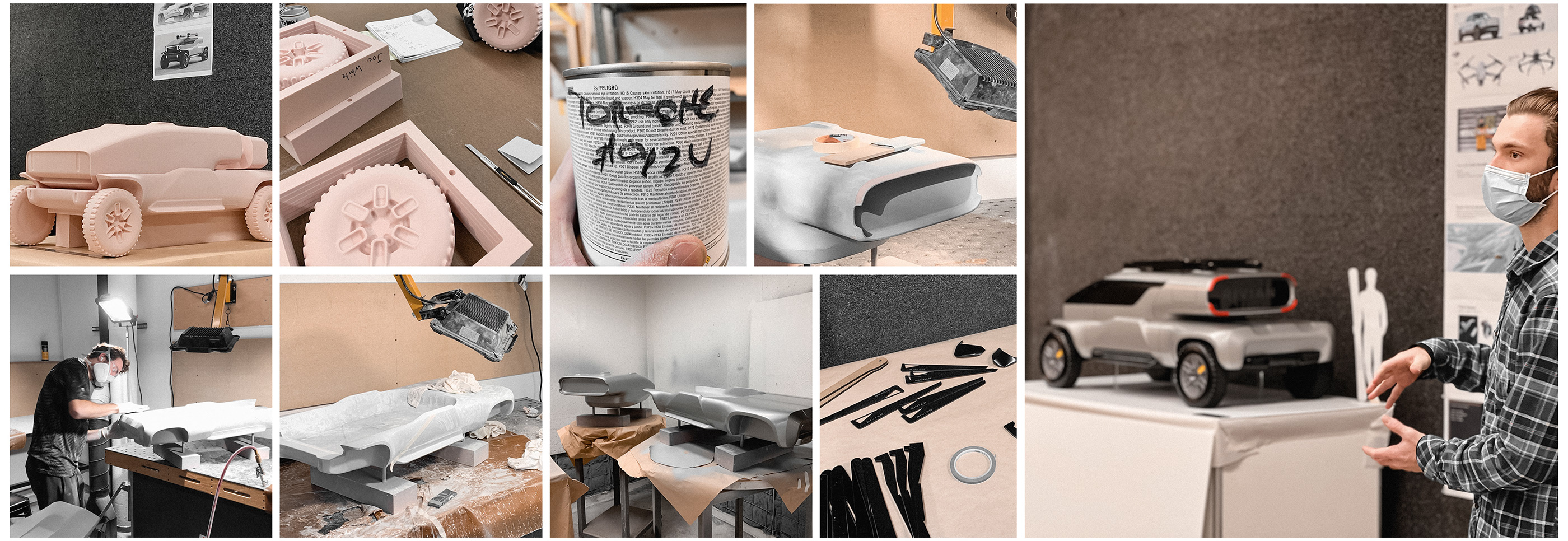 industrial design，Automobile design，conceptual design，Digital art，Rivian，Flying car，modularization，