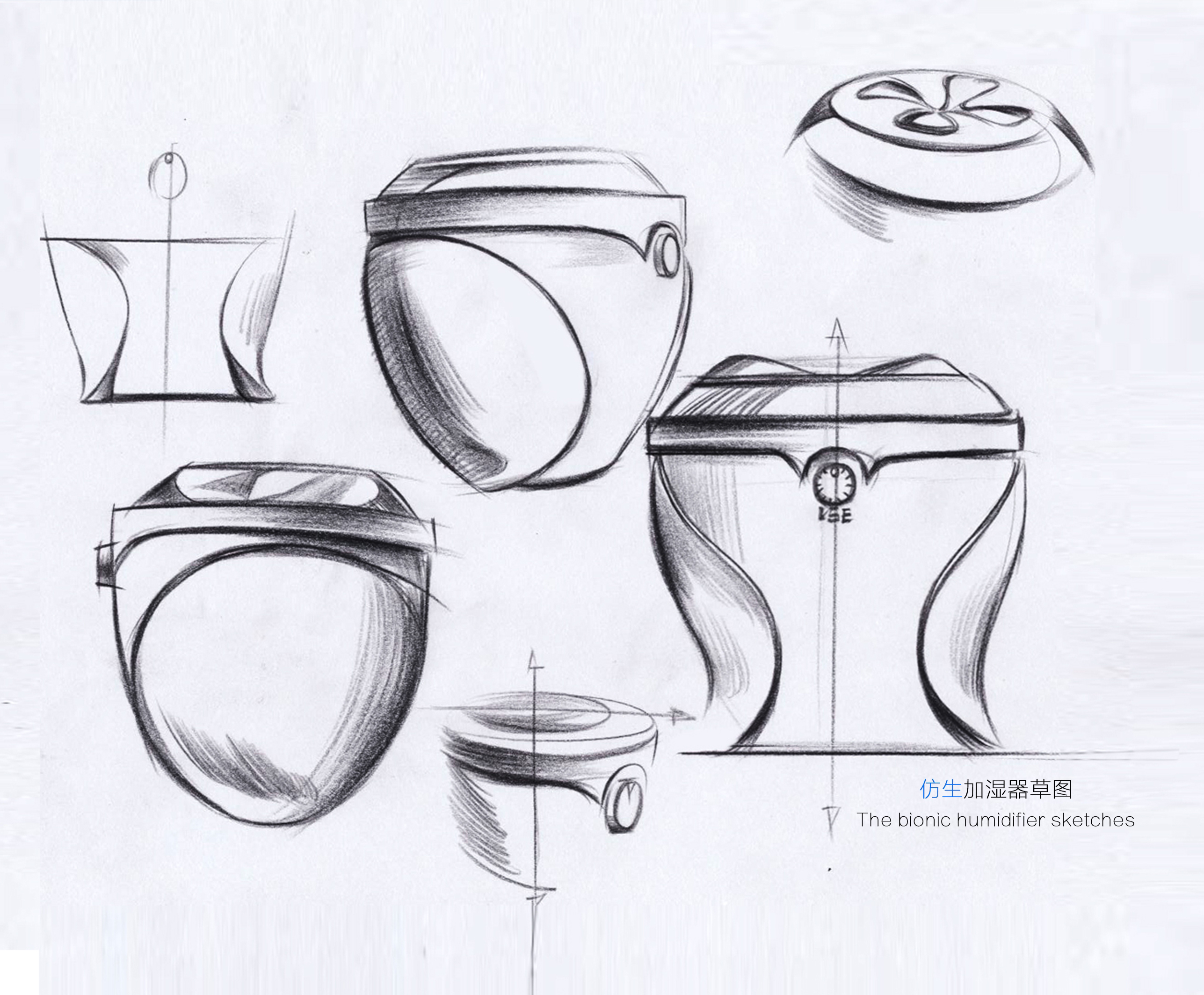 Bionic modeling，Modeling foundation，Humidifier modeling，Hand painted ，Speaker shape，industrial design，Modeling evolution，