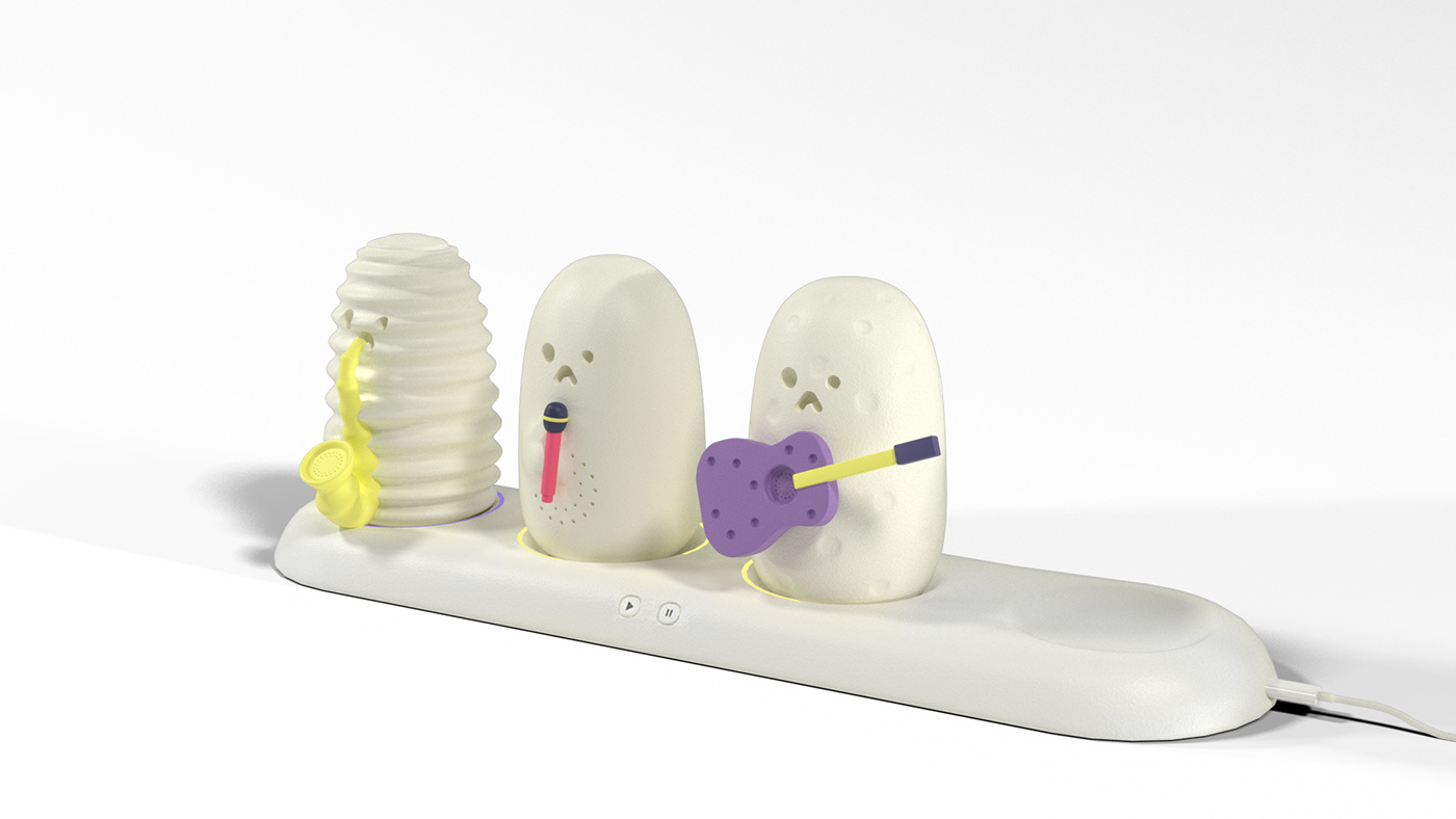 Dumchit，Digital，loudspeaker box，Garage Kit，doll，Toys，band，