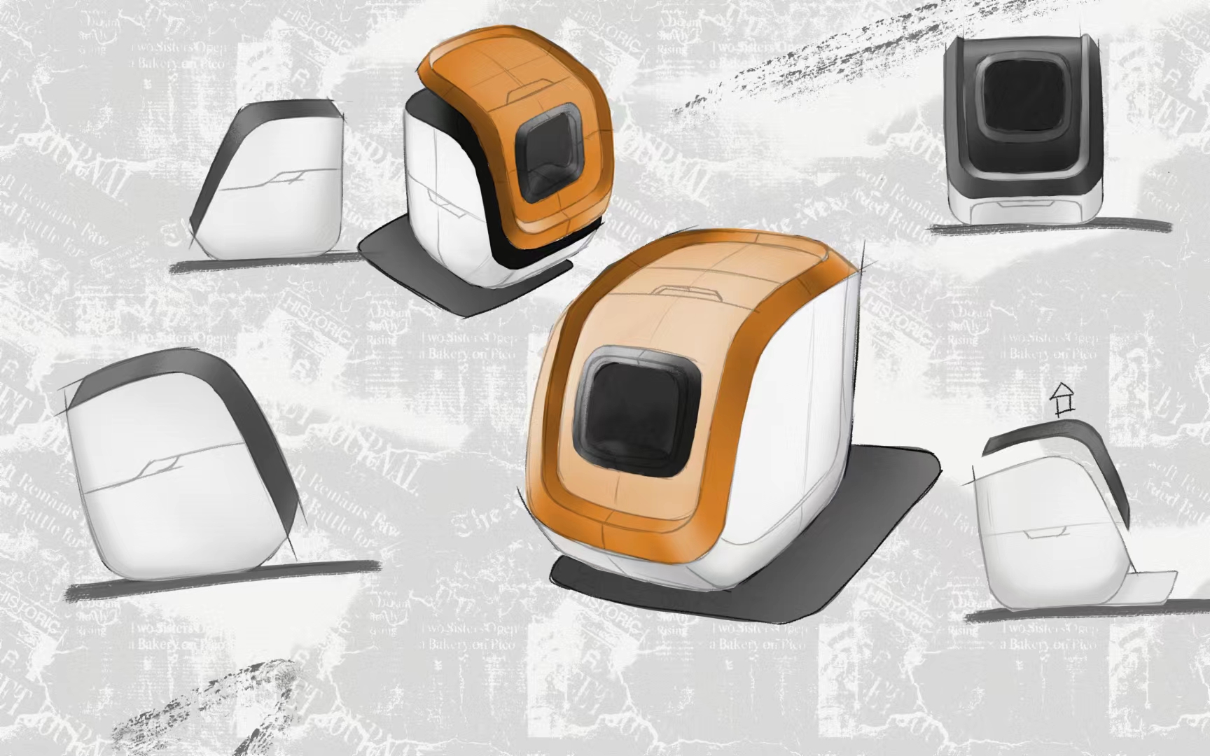 Appearance design，industrial design，Pet products，Modeling and rendering，Product strategy，Litter Basin，